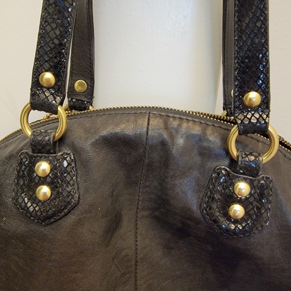 Black Leather Coach Bag - Picture 5 of 6
